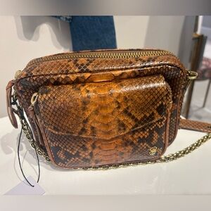 Claris Virot Charly Bag in Moka Python